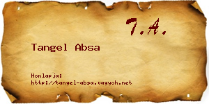 Tangel Absa névjegykártya
